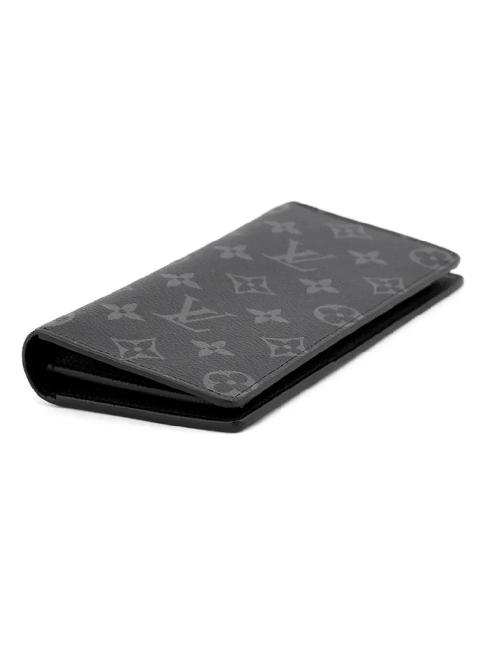 Louis Vuitton Wallet Monogram Eclipse Portefeuille Brazza Black